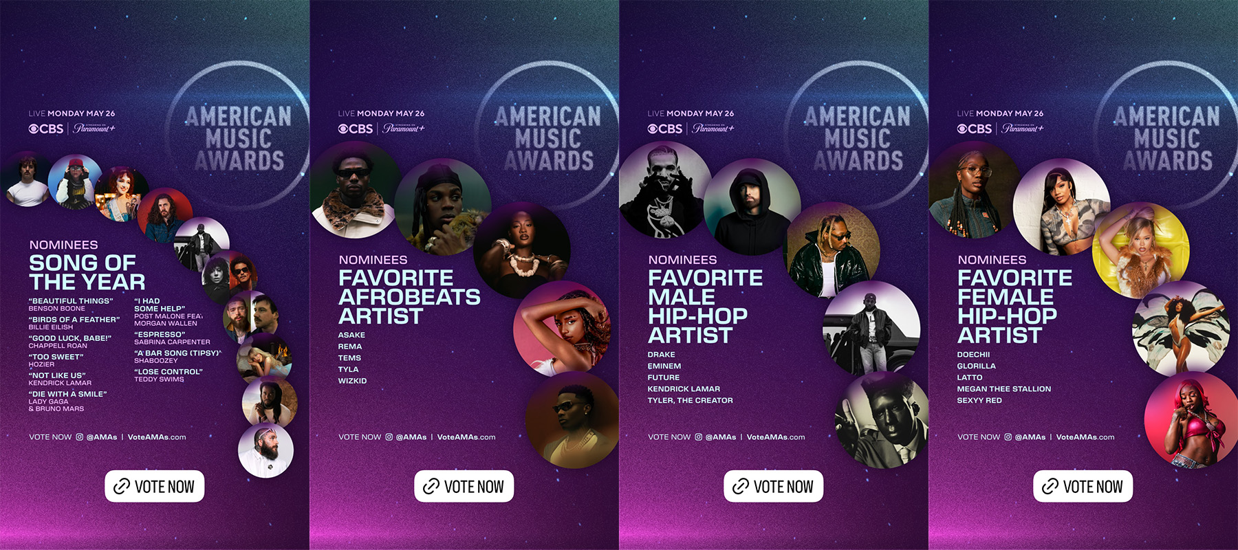 AMERICAN MUSIC AWARDS 2025 NOMINEES: A NIGHT TO CELEBRATE MUSIC'S FINEST