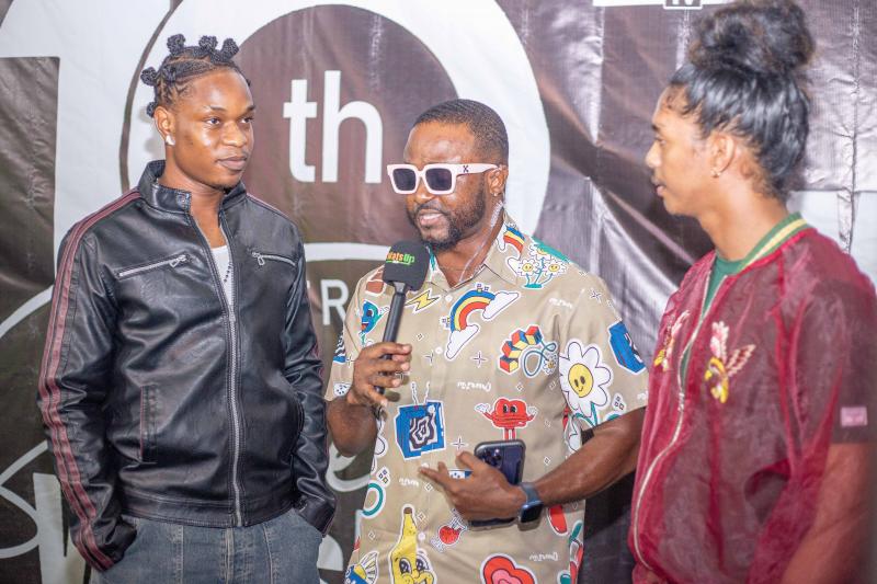 MC Miguel, The therapist & Herman Suede at Abd Traore at WatsUp TV 10 Years Anniversary