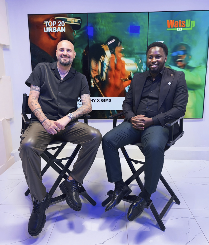 Dj Sky and Abdoulaye Traore at WatsUp TV 