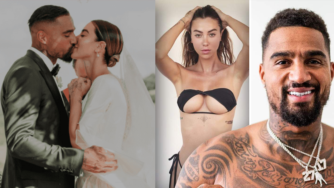 Kevin-Prince Boateng marries Italian girlfriend Valentina Fradegrada