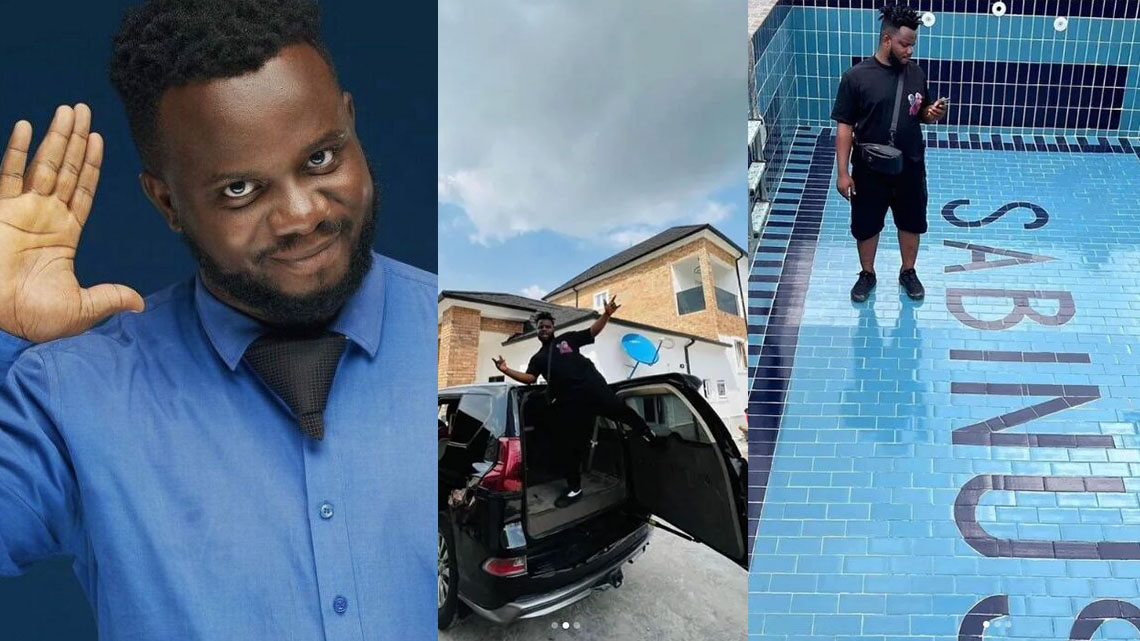 Comedian Sabinus acquires a mansion in Lagos