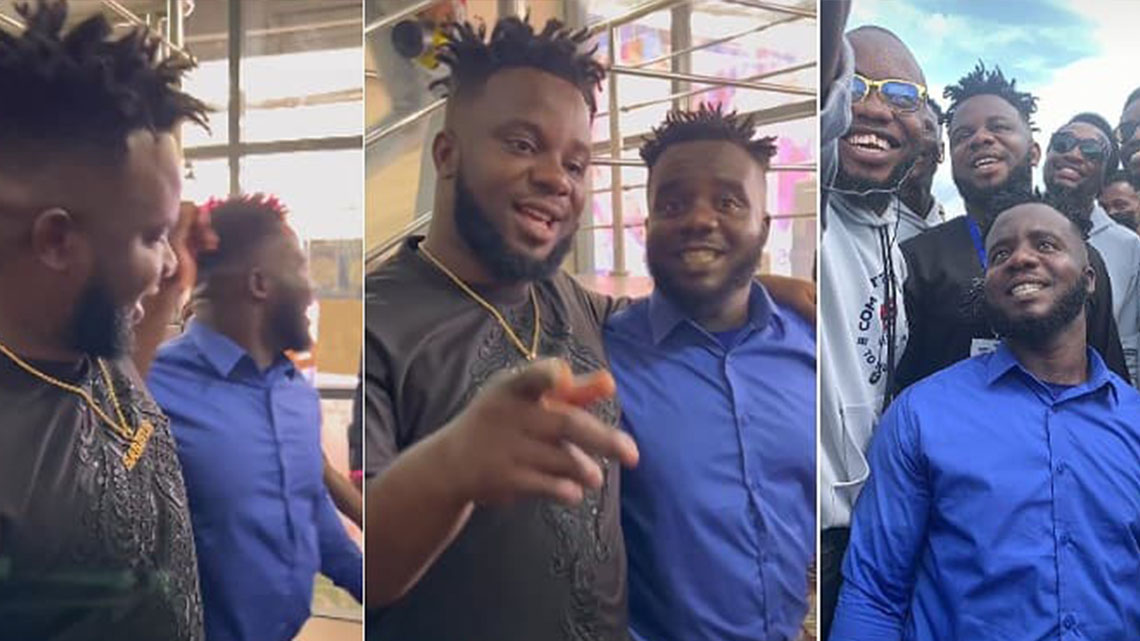 Comedian Sabinus Calls Look-alike to Take Photos with Him