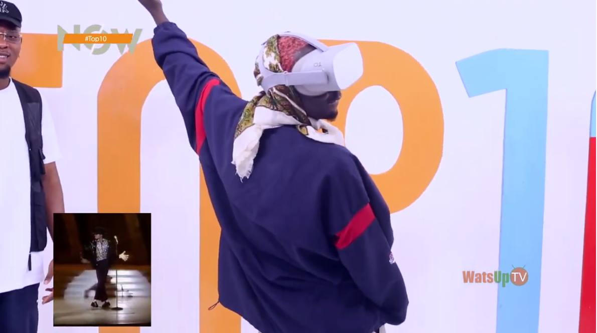 Epic MJ Dance Moment With Bosom P-Yung On WatsUp TV Top 10 Show