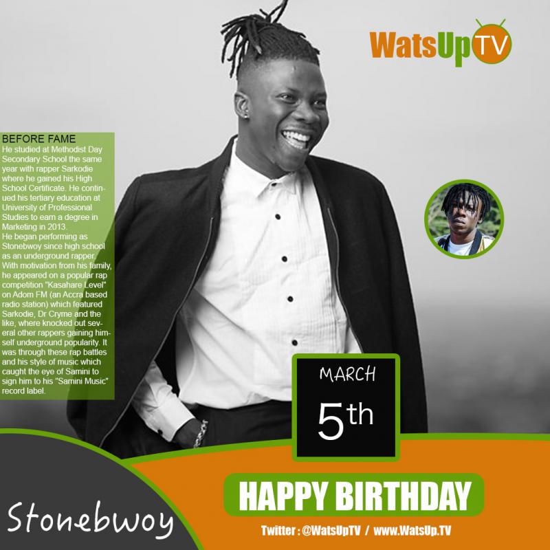 Happy birthday stonebwoy
