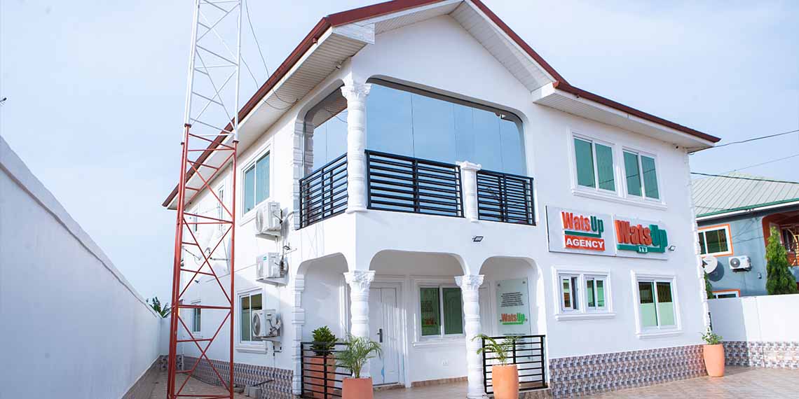 WatsUp TV & WatsUp Agency Outdoors New Office & Studio in Ghana